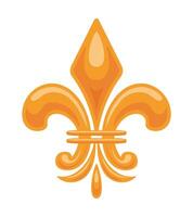 A stunning illustration of a fleur de lis, a symbol of traditions. Perfect for design projects, this graphic showcases intricate details and a classic style, ideal for various artistic uses. vector