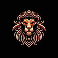 Lion Head Logo Stylized Perfect For Modern Branding vector