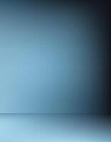 Abstract blue color wall and floor background with lighting effect Wallpaper design vector