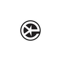 PAlphabet Initials logo KE, EK, E and K vector
