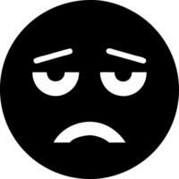 Sad Face Emoji Expression for Emotion Concept Graphics vector