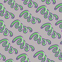 seamless pattern with abstract springs vector