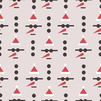 seamless pattern with snowman's face vector