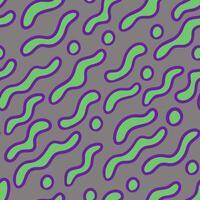 seamless pattern with abstract wavy shapes vector