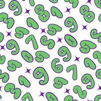 seamless pattern with numbers vector