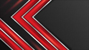 Abstract Red Grey Metallic Modern Futuristic Background vector