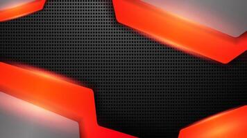 Red and Grey Background with Red Light. Abstract Red Metal Background vector