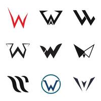 a set of six different logos with different shapes, vector