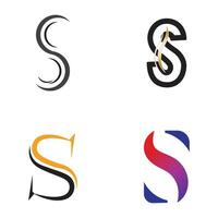 a close up of four different logos with a letter s, vector