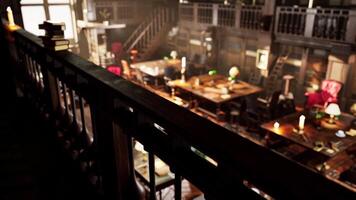 Old library interior showcasing books, reading spaces, and warm lighting video
