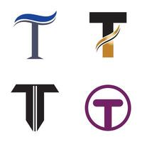 a set of four different logos with different colors vector