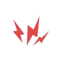 Lightning bolt icon on background for graphic and web design. Simple sign internet concept symbol for website button or mobile app vector