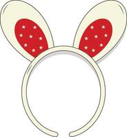 Headband with Bunny Character vector
