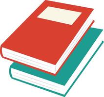 Stack of Books in Cartoon Style vector