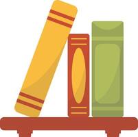 Three Book Illustration in Standing Position vector