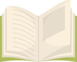 University Book in Open Position vector
