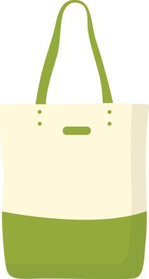 Cloth Bag in Flat Design for Zero Waste Day