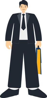Businessman with Black Clothes