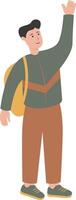 Male Student Back to School vector