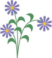 Spring Floral Blossom in Purple Color vector