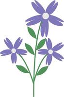 Spring Floral Blossom in Purple Color vector