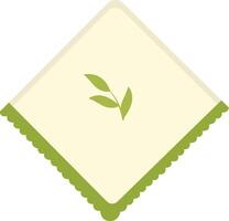 Napkin Element for Zero Waste Day vector
