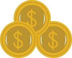Three Dollar Coin vector