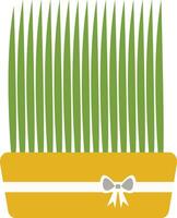 Nowruz Grass on White Background vector