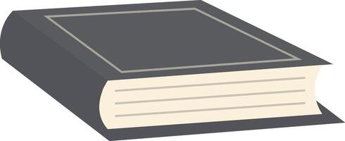 University Book Illustration in Black Color Design vector