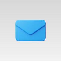 3d Realistic Message Icon illustration vector