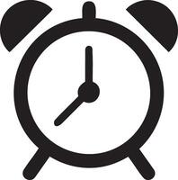an alarm clock icon on a white background vector