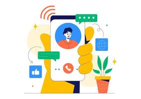 Internet of Things Illustration with Smart Devices in a Networked System vector