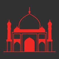 Mosque Architecture Illustration Art vector