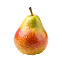 A pear with a red spot on it and a green pear on the bottom png