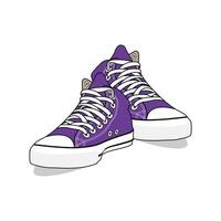 Shoe Low Violet Image And Illustration vector