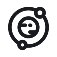 Dynamic 3D Planet Rotation Icon Design png