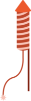 Orange New Year Curve Line Pattern Firework with Handle png