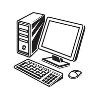 Flat workspace with modern elements vector