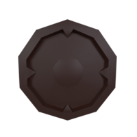 Octagonal shield design with a smooth surface and sharp edges png