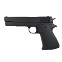 3d representación de un moderno pistola con pulcro diseño y mate terminar png