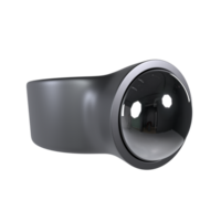 Futuristic 3D rendering of a sleek wearable device design png