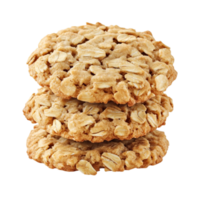 Stack of Oatmeal Cookies On Transparent Background png