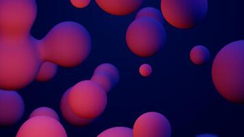 Metaverse 3d render morphing animation pink purple abstract metaball metasphere bubbles art sphere blue background backdrop vr space moving meta balls shapes motion design fluid liquid of presentation photo
