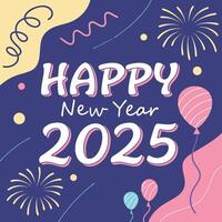 a poster with a happy new year on it vector