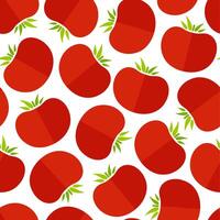 Decorative seamless vegetable pattern. Modern fashion texture background design with abstract ordered tomato vegetables in natural rose and red colors. illustration for backdrop print template vector
