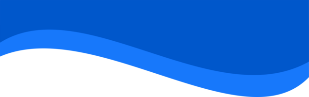 Header shape background for website design. Blue border for banner. Abstract divider for bottom or frame of template and web page. Presentation wavy and curve separator. png