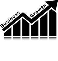 Upward arrow financial graph or chart showing increasing growth profits revenue and successful business development over time Concept of progress achievement and prosperous future planning vector