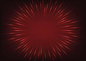 Dark modern red line art presentation background vector