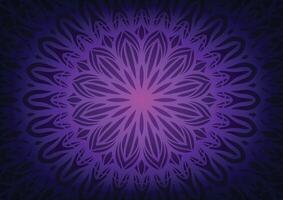 Purple pattern mandala line art pattern background vector