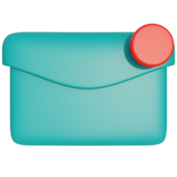 mensagem notificação 3d ícone png